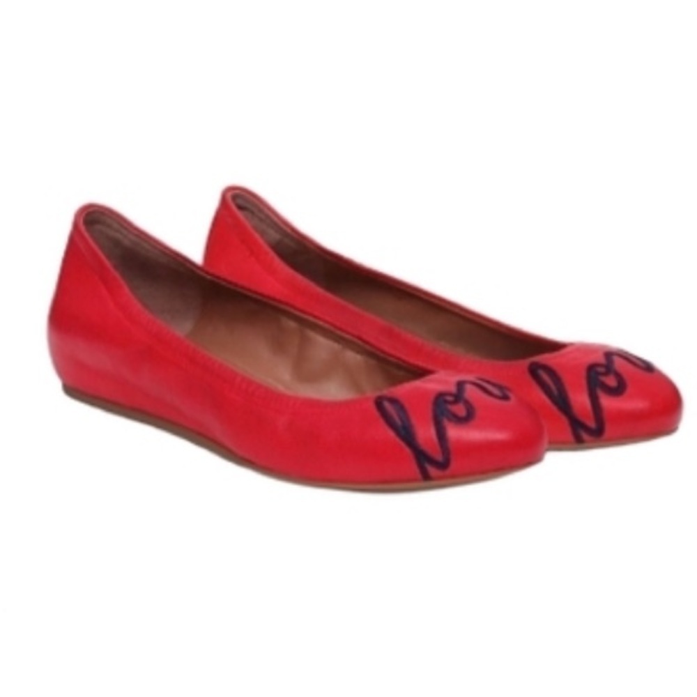 Ellen Degeneres Red Ballet Flats for Kids